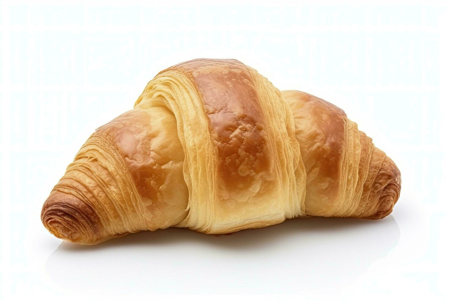 AI generated Croissant isolated on white background. AI Generated photo