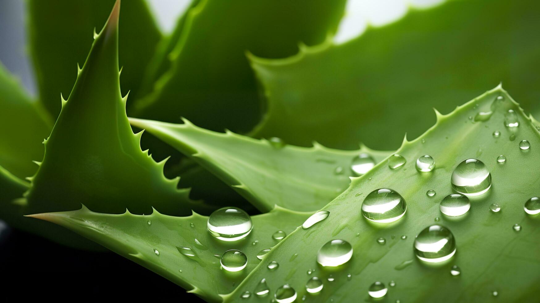 AI generated Visualizing the presentation of the plant Aloe Vera. Generative AI photo