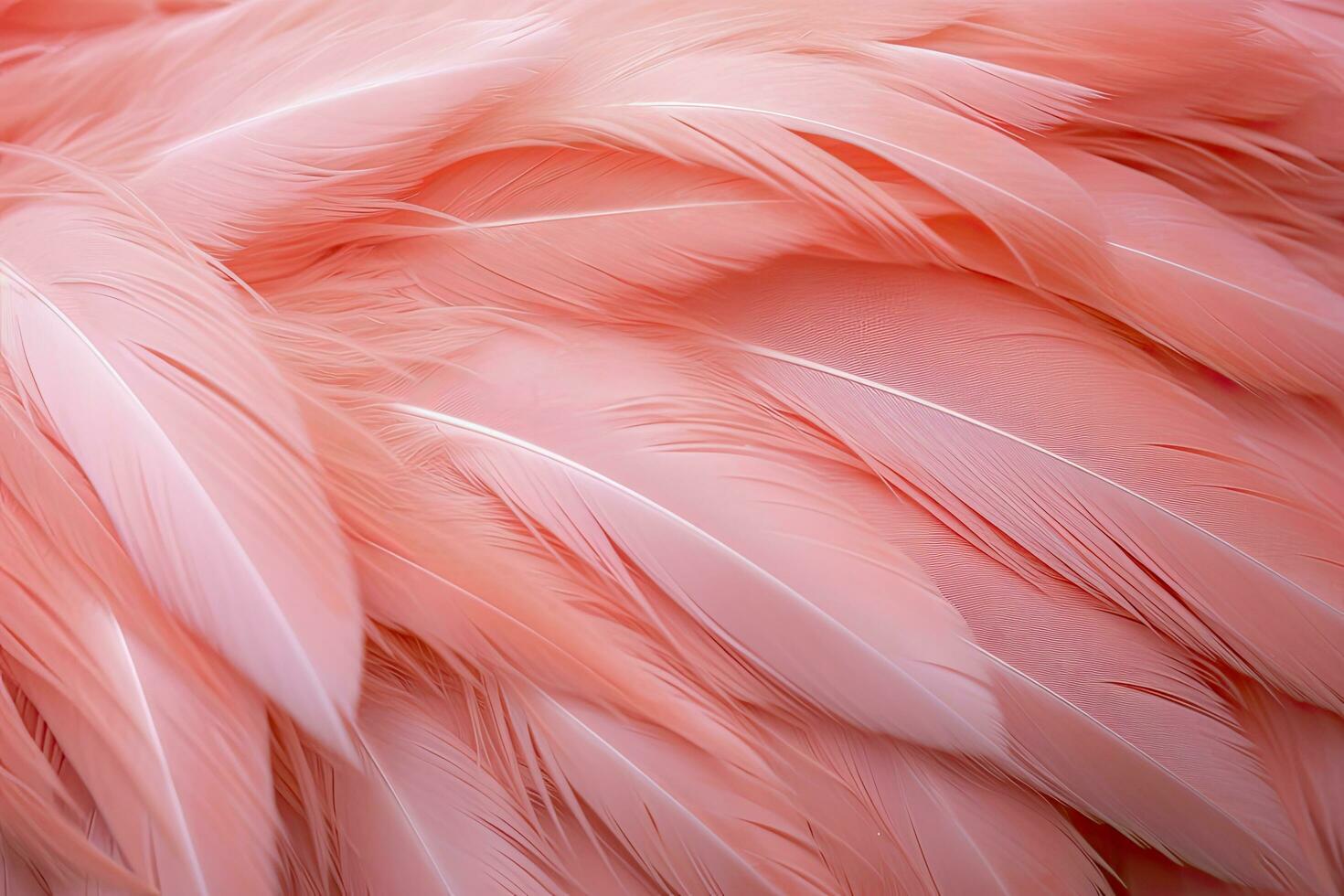 AI generated Flamingo Feather background. AI Generated photo