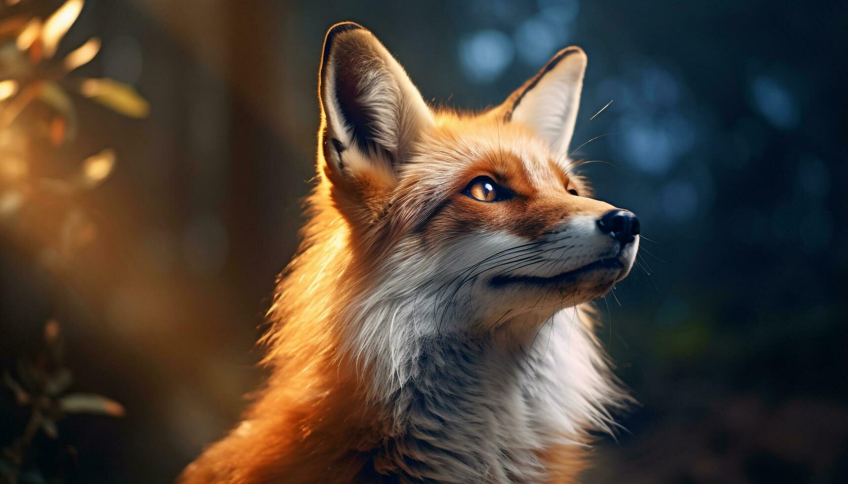 AI generated Fox cute portrait hunt photo