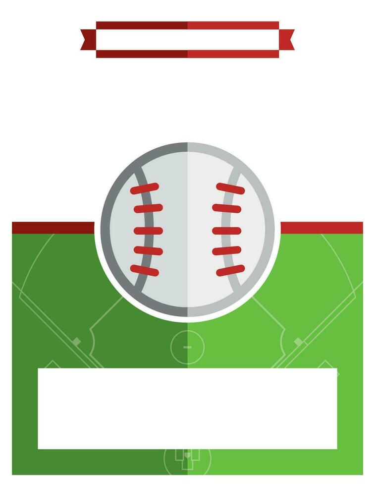 ilustración de volante de juego de béisbol vector