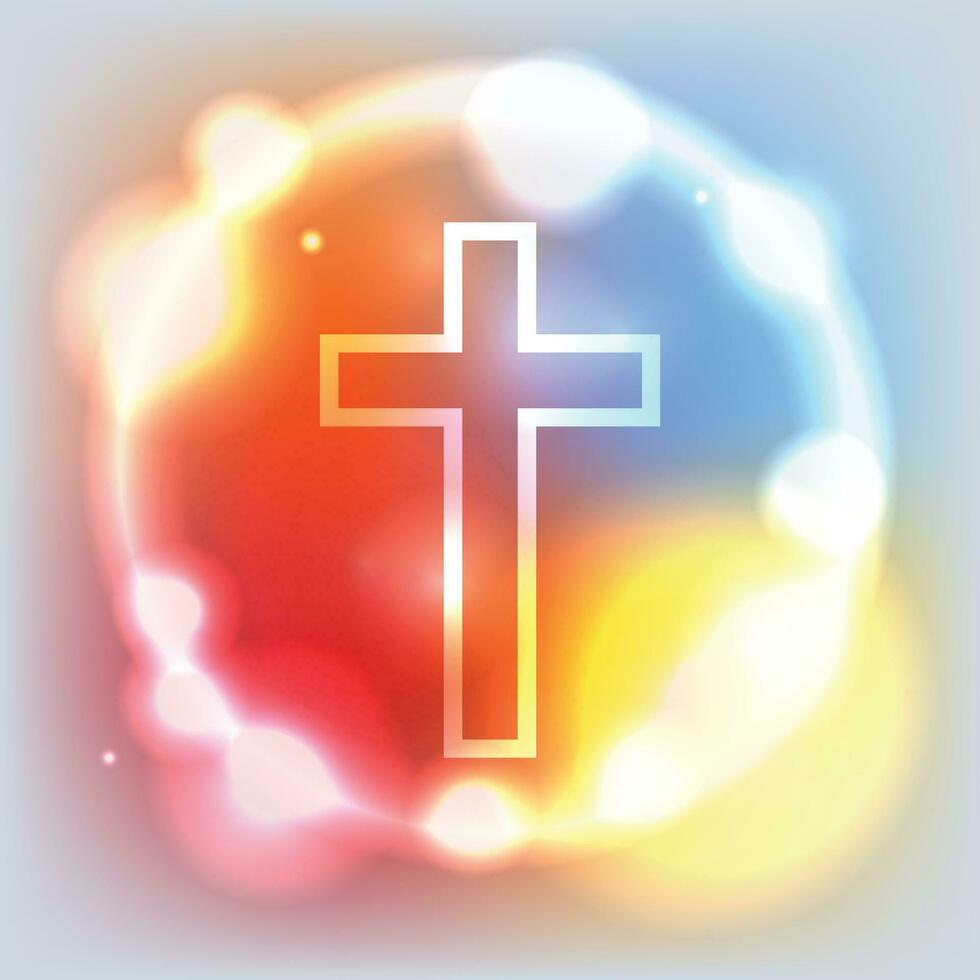 Glowing Cross Illustration vector