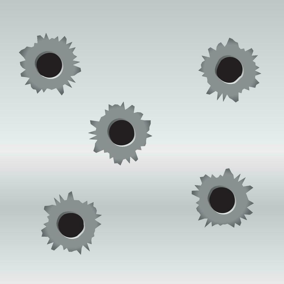 Bullet Holes Illustration vector