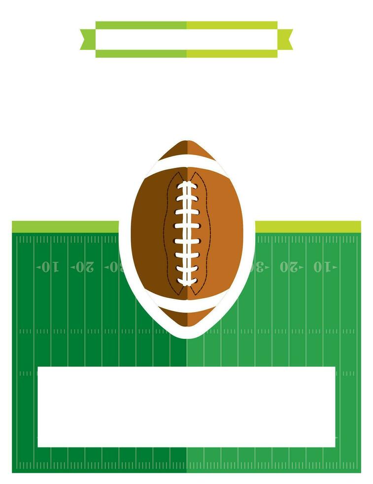 American Football Game Flyer Illustration vector