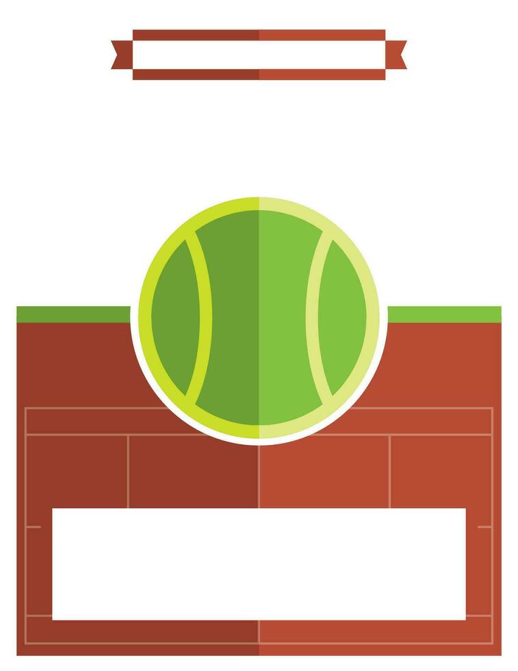 Tennis Match Flyer Illustration vector