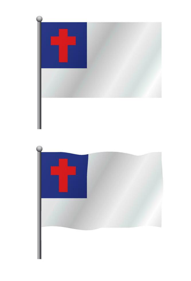 cristiano bandera ilustración vector