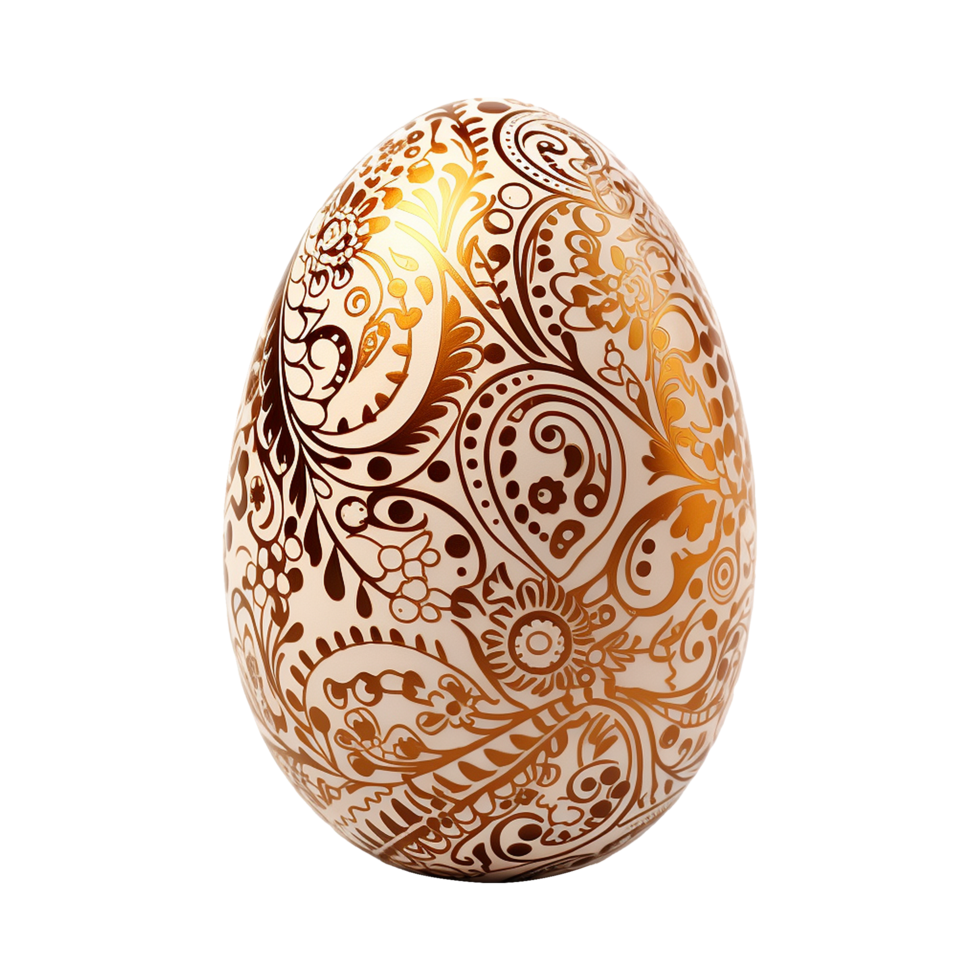 AI generated Easter egg in transparent background png