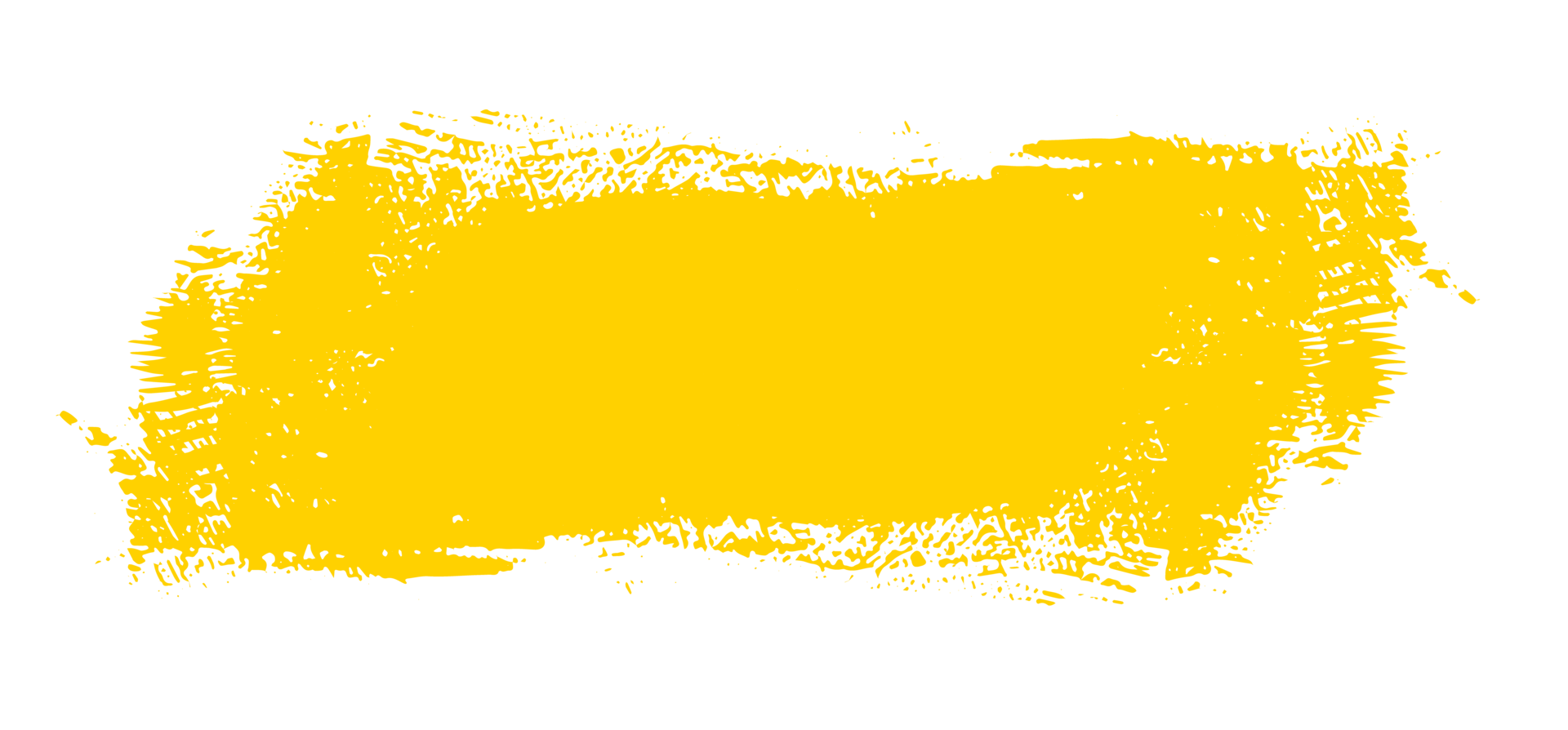 Hand drawn yellow color ink paint brush strokes isolated text design quote or text information. Graphic elements painted for text information, ads, offer, big, splatter stains, paintbrush, overlay. png