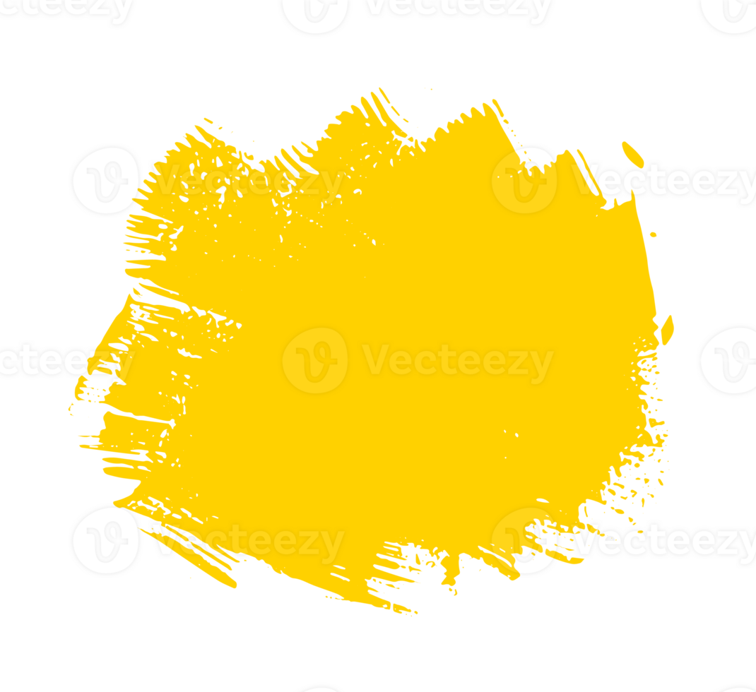 hand dragen gul Färg bläck måla borsta stroke isolerat text design Citat eller text information. grafisk element målad för text information, annonser, erbjudande, stor, stänka ner fläckar, pensel, täcka över. png