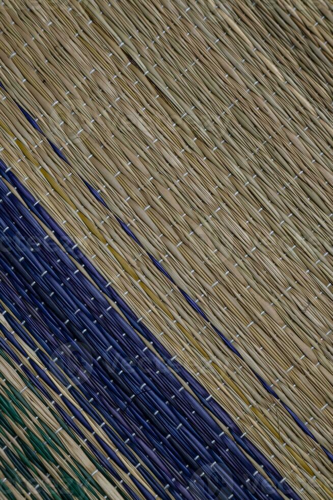 Bamboo mat texture background Abstract background photo