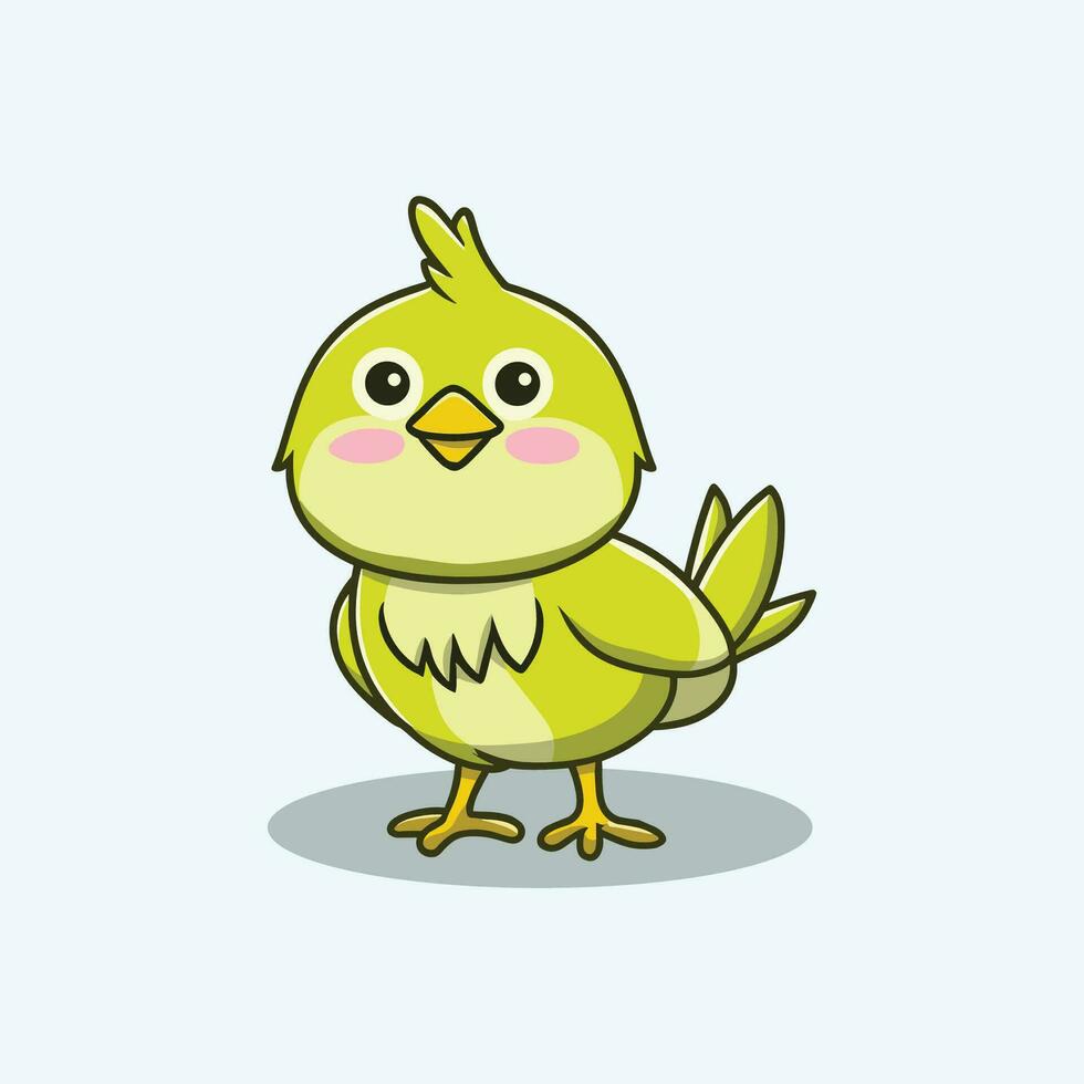 Cute Bird Character vector