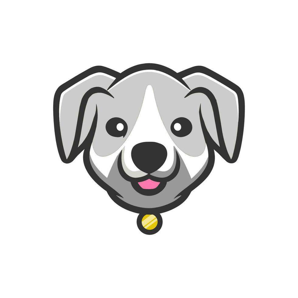 Simple Dog Head Logo vector