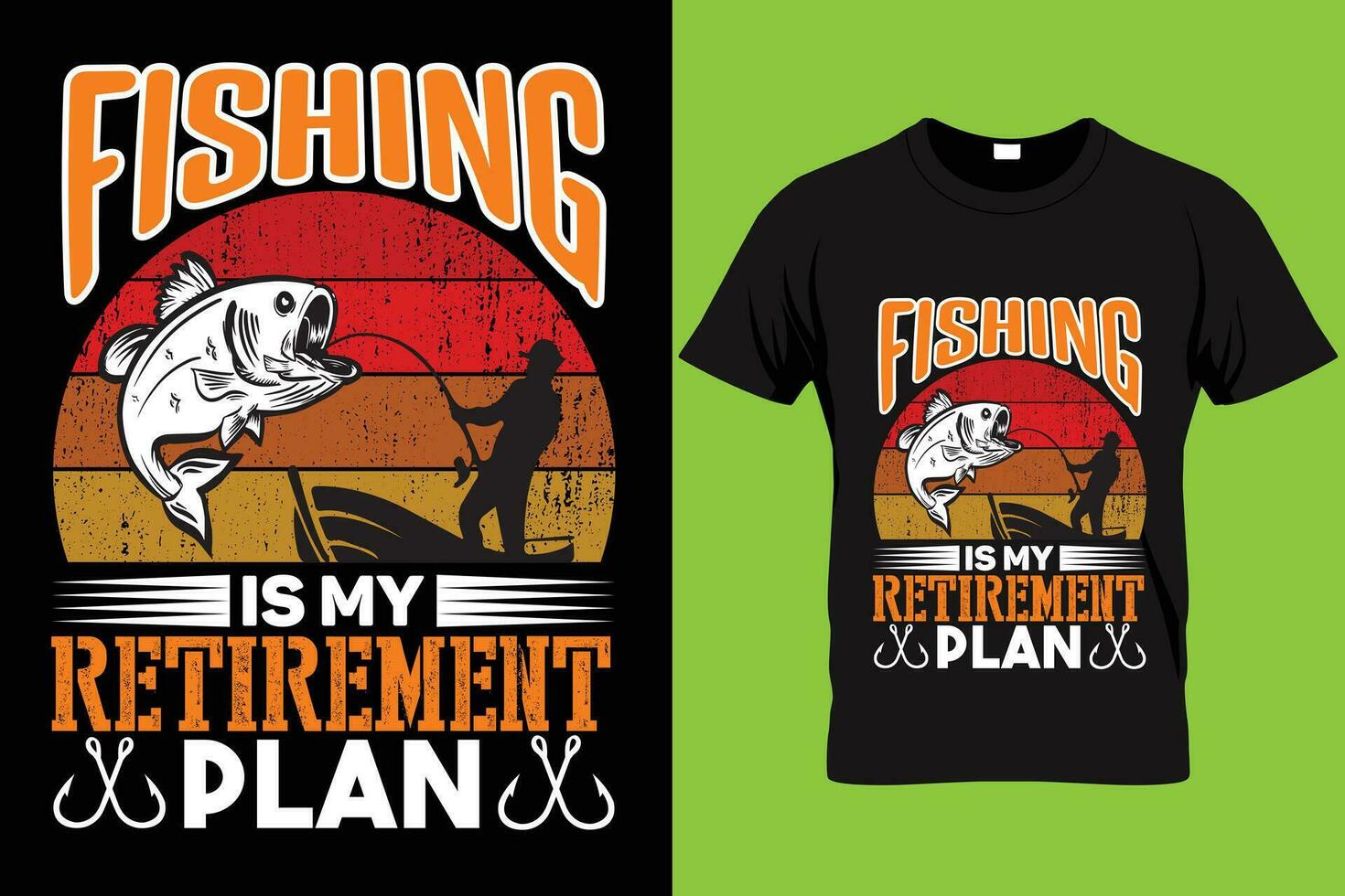 Fishing quote vintage awesome t-shirt design illustrator vector