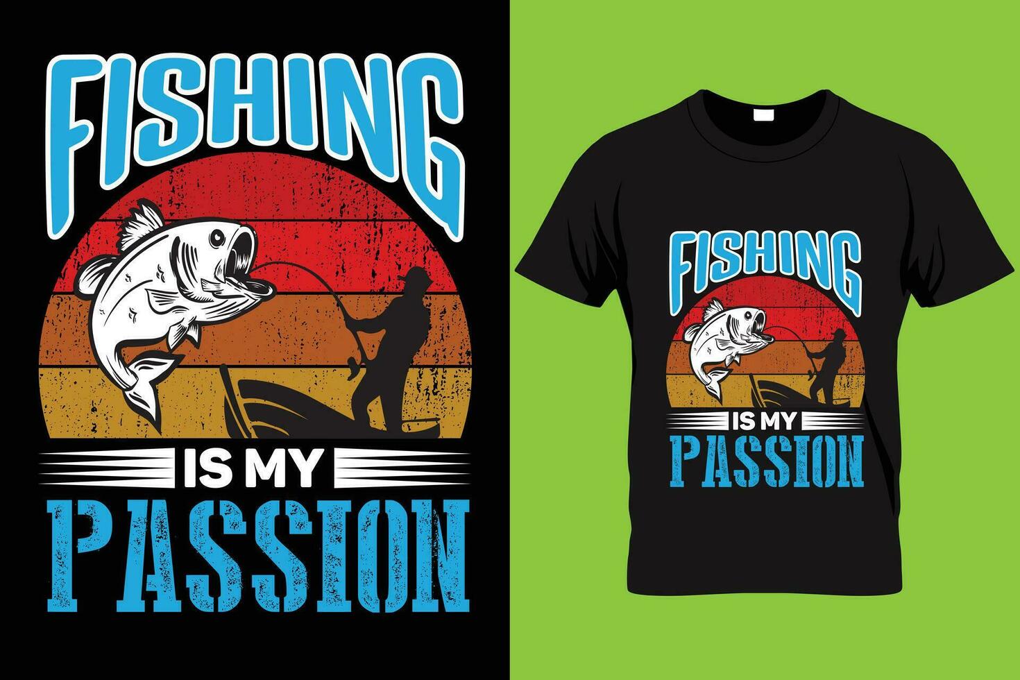 Fishing quote vintage awesome t-shirt design illustrator vector
