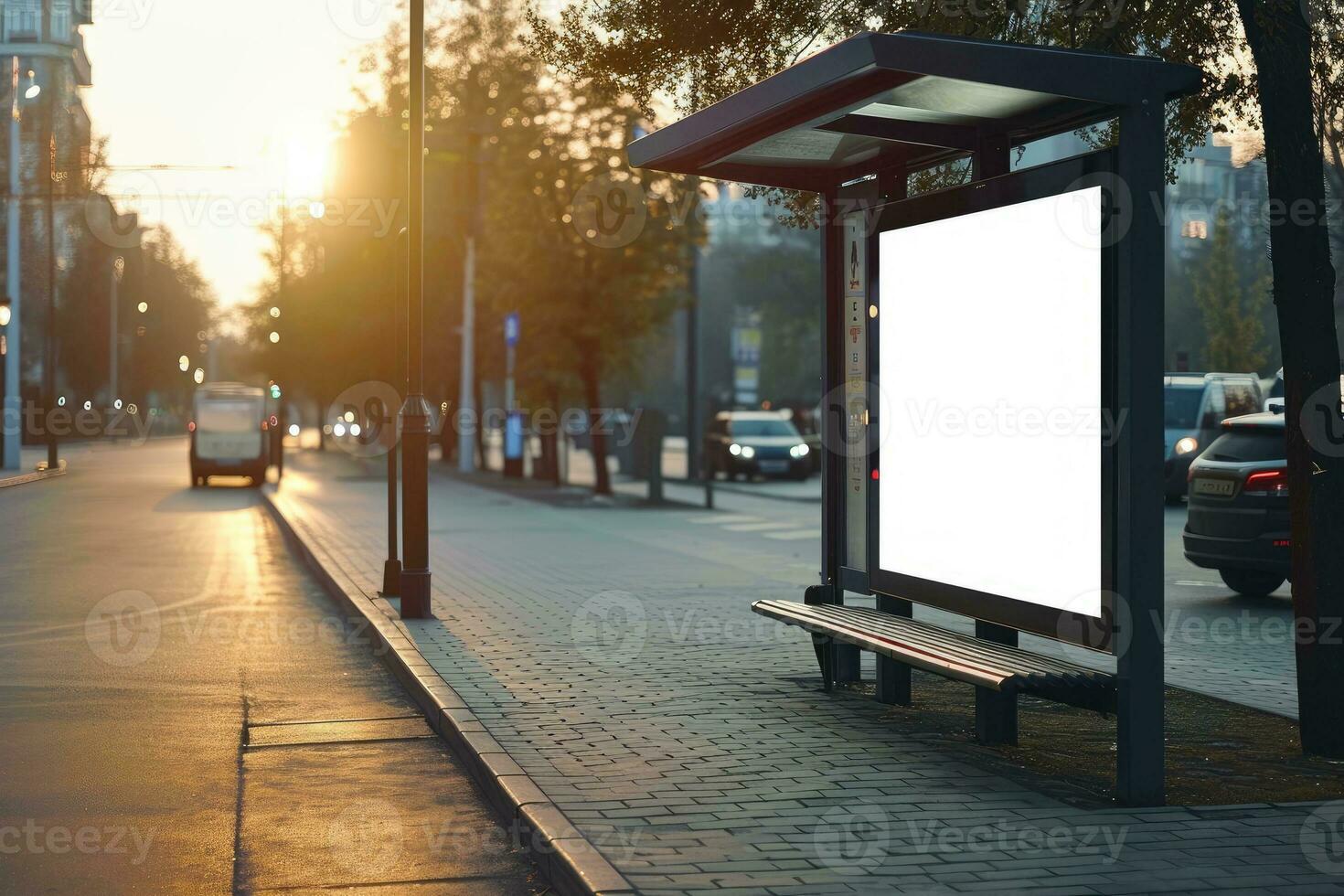 ai generado al aire libre blanco blanco vacío publicidad Bosquejo para publicidad foto