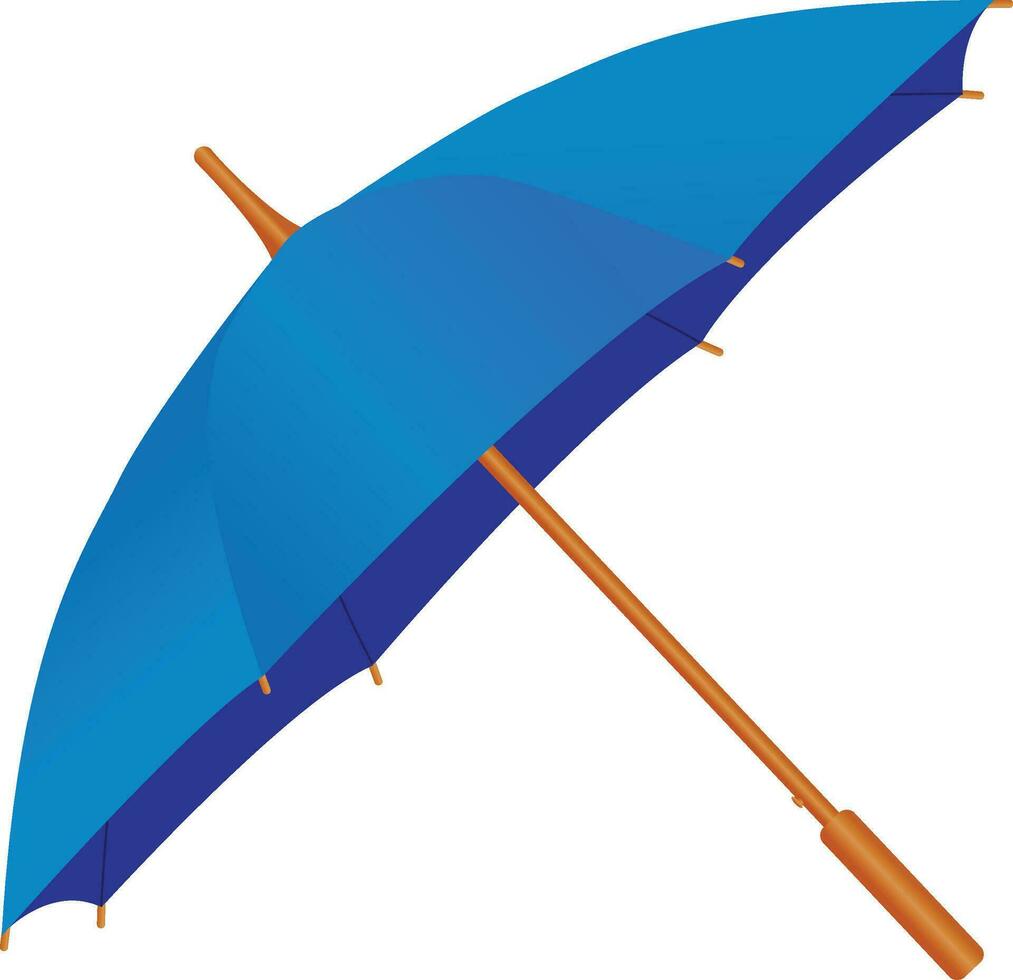 azul paraguas ilustración vector