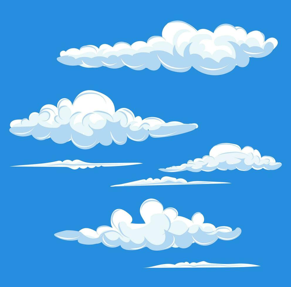 nube y azul cielo ilustración vector