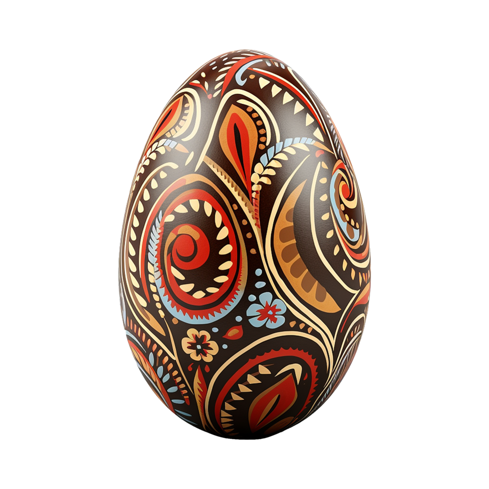 AI generated Easter egg in transparent background png