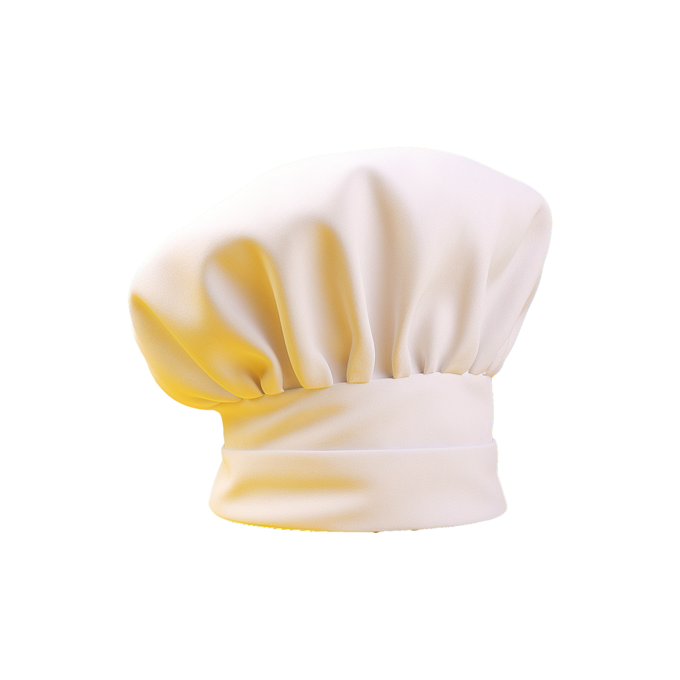 AI generated Chef hat isolated on transparent background png