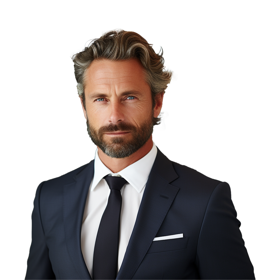 AI generated Businessman isolated on transparent background png