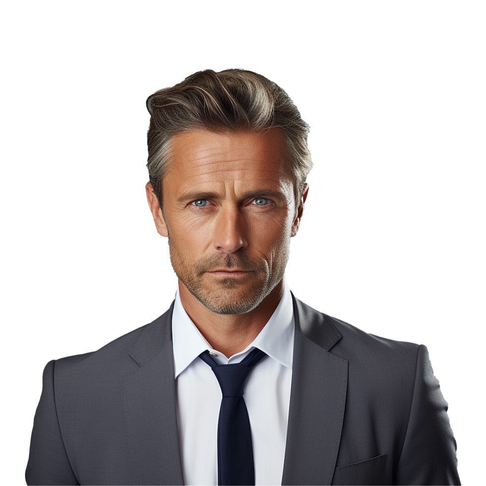 AI generated Businessman isolated on transparent background png