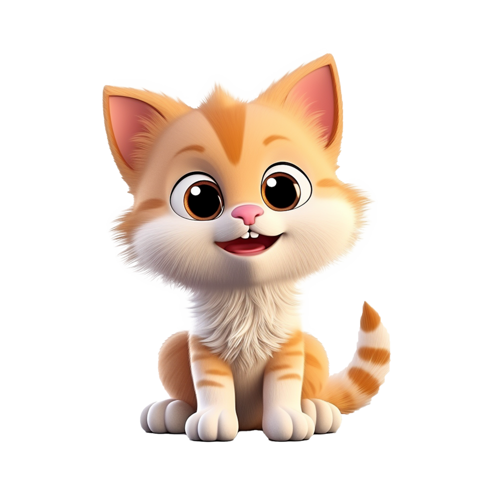 AI generated Cat png isolated on transparent background
