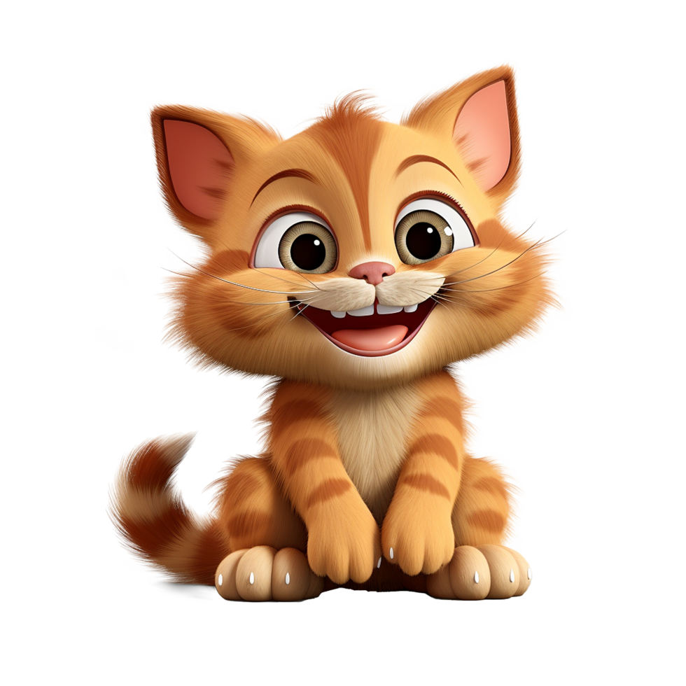 AI generated Cat png isolated on transparent background