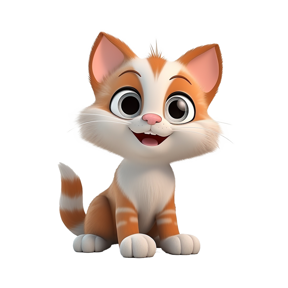 AI generated Cat png isolated on transparent background