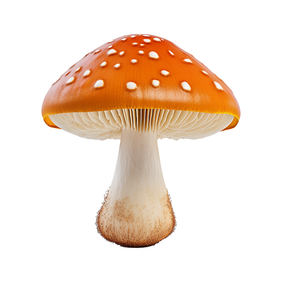 ai generato funghi png isolato su trasparente sfondo