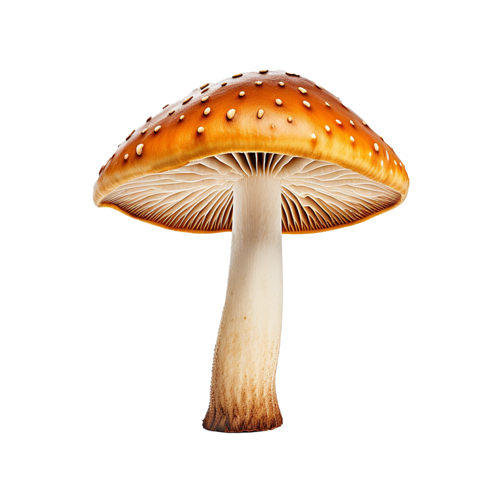 AI generated Mushrooms png isolated on transparent background