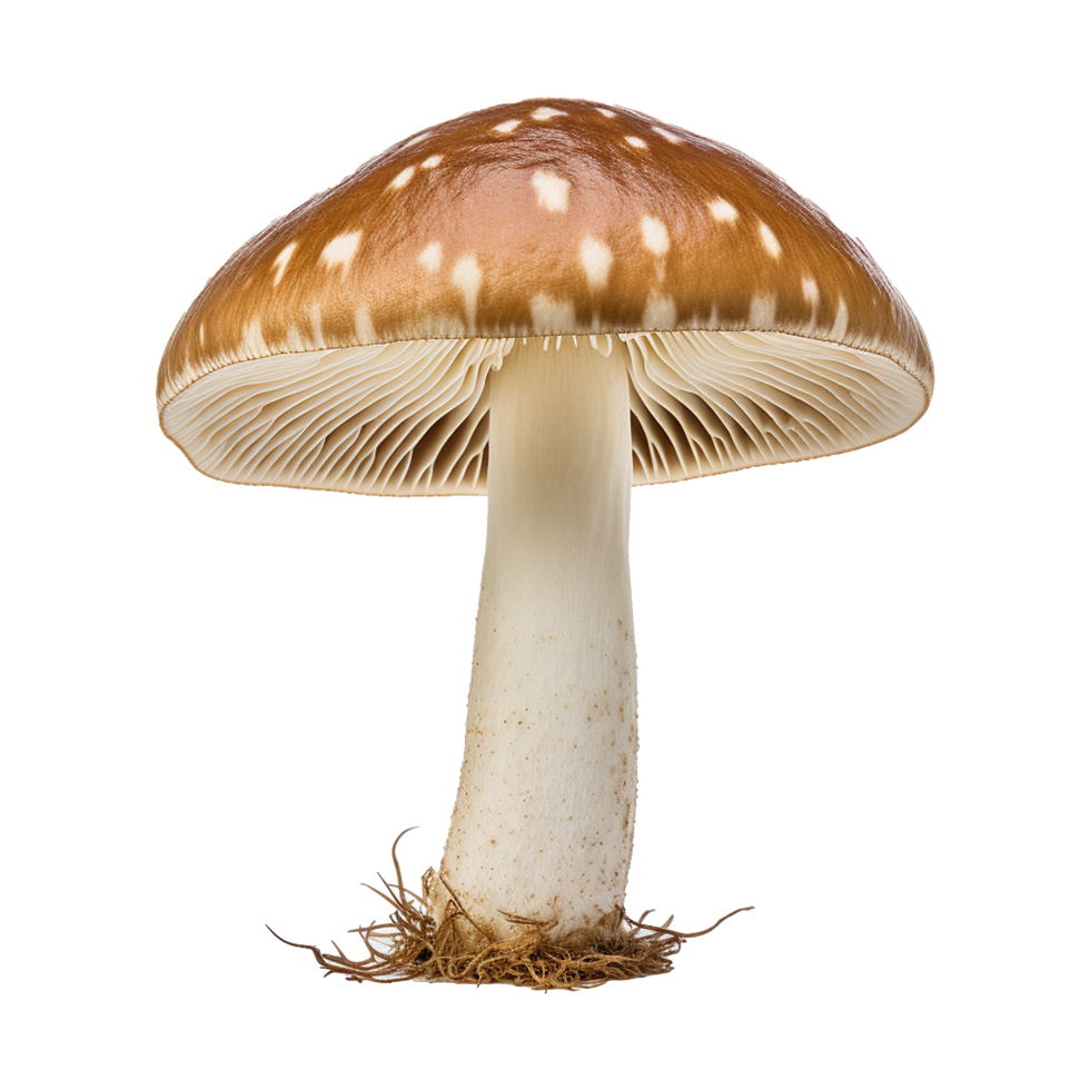 AI generated Mushrooms png isolated on transparent background