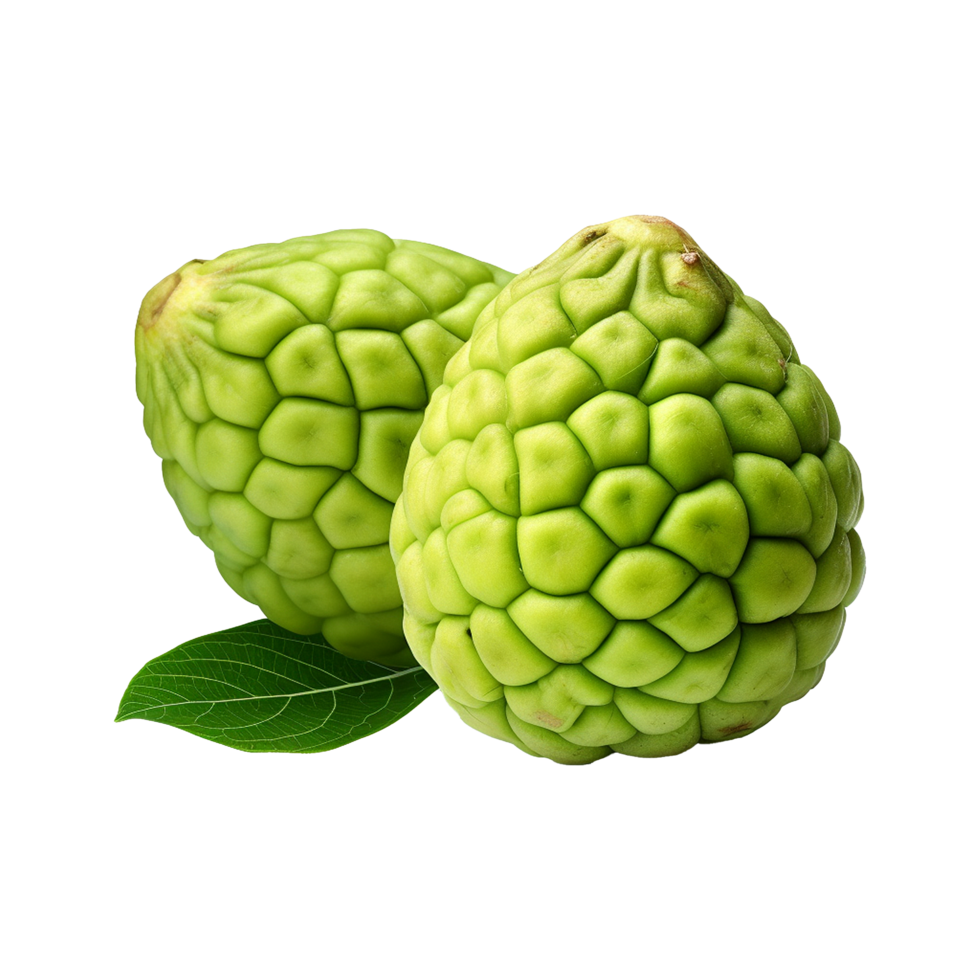 AI generated Sugar apple or custard apple png isolated on transparent background