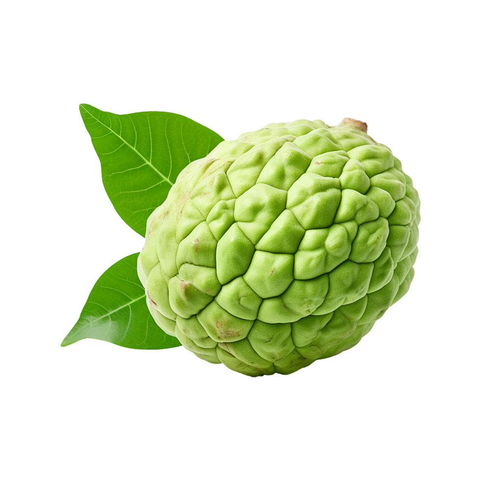 AI generated Sugar apple or custard apple png isolated on transparent background