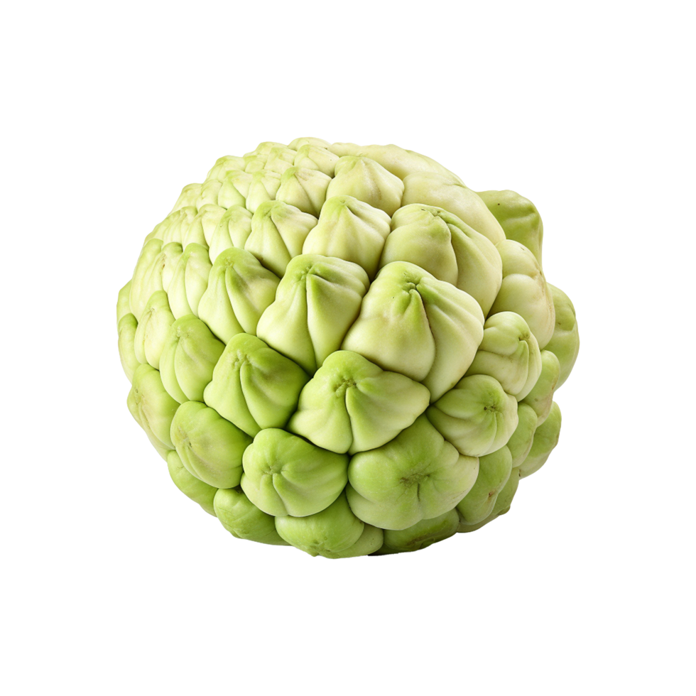 AI generated Sugar apple or custard apple png isolated on transparent background