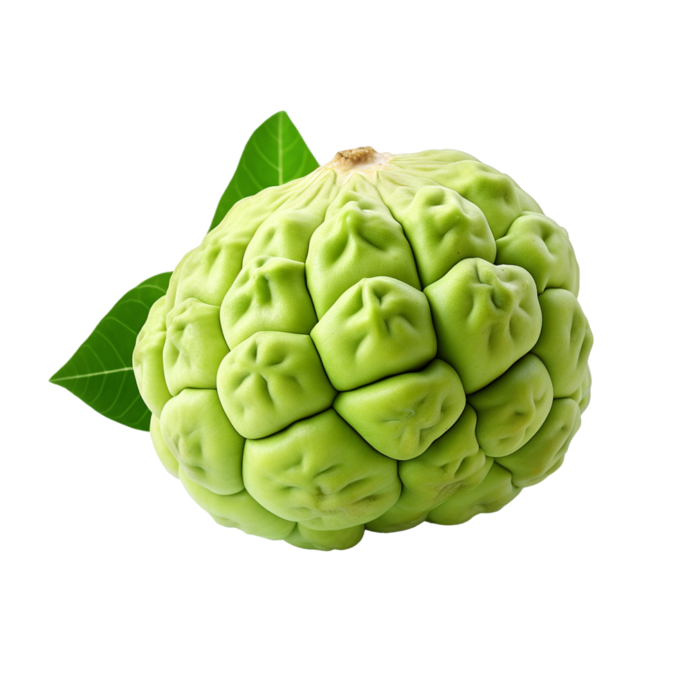 AI generated Sugar apple or custard apple png isolated on transparent background
