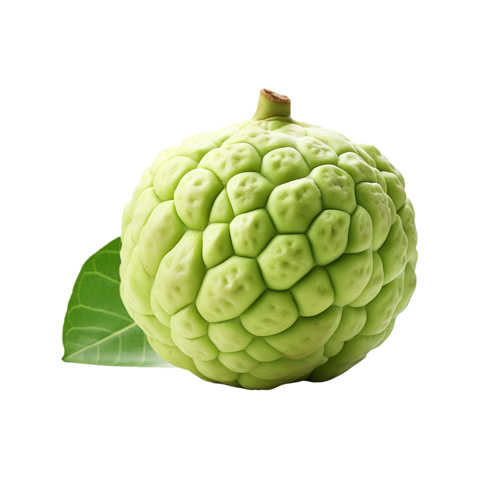 AI generated Sugar apple or custard apple png isolated on transparent background