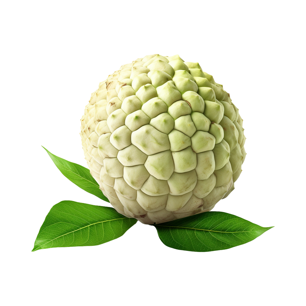 AI generated Sugar apple or custard apple png isolated on transparent background