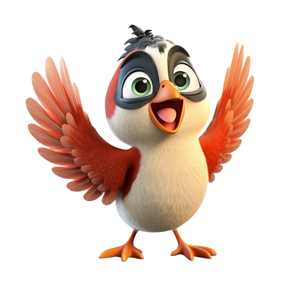 AI generated Bird png isolated on transparent background