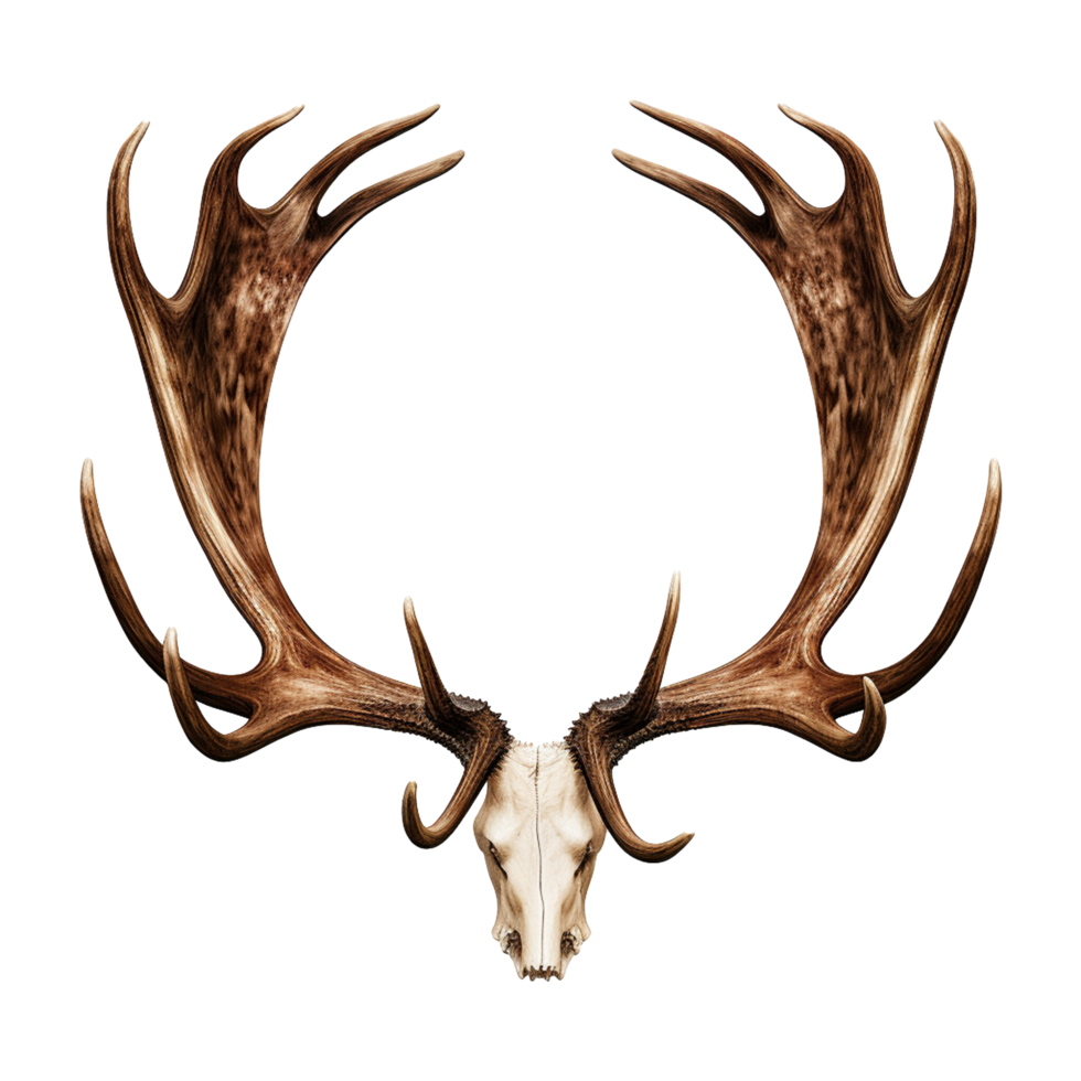 AI generated Antlers png isolated on transparent background