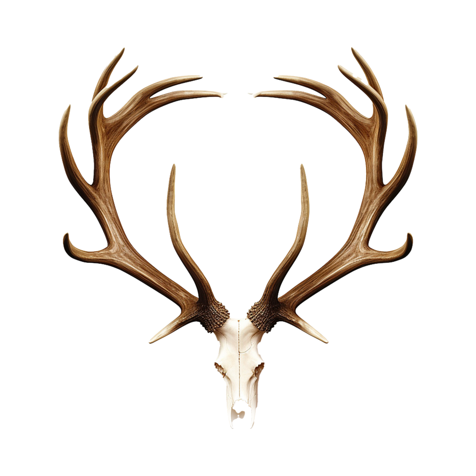 AI generated Antlers png isolated on transparent background