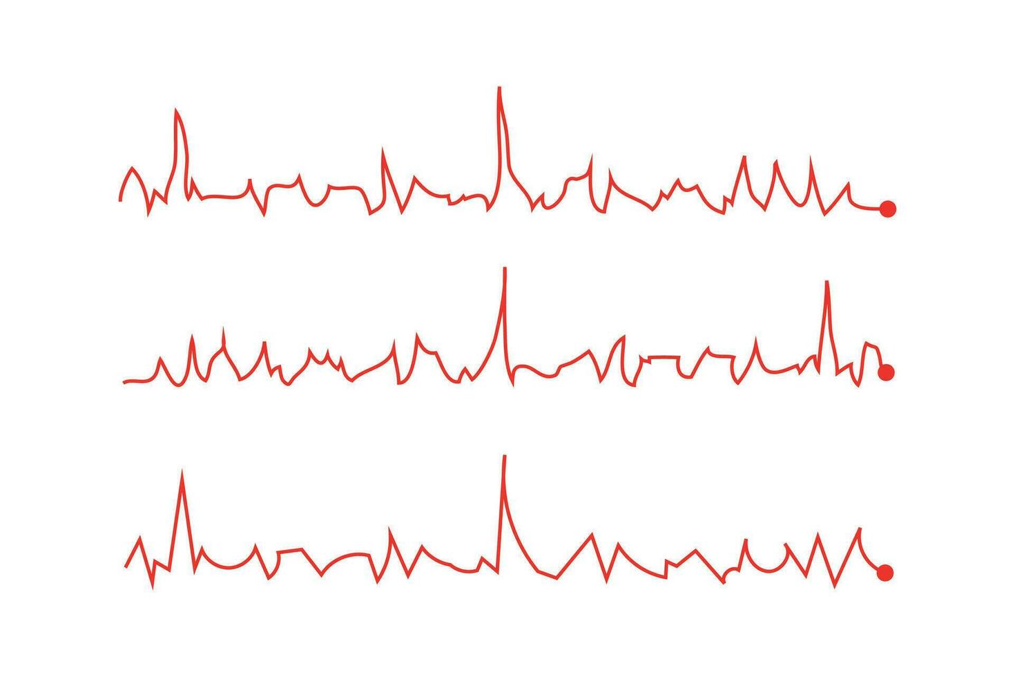 ecg corazón golpear línea símbolo, corazón golpear legumbres hospital signo. vector