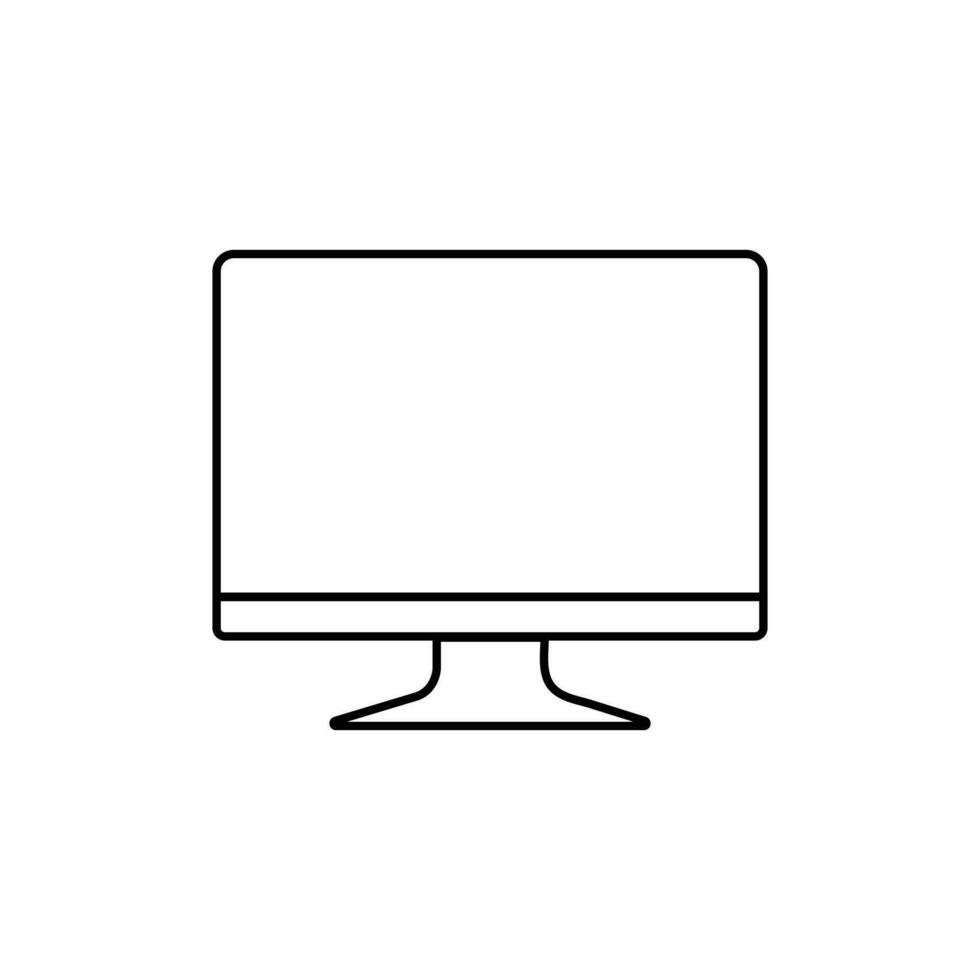 Modern  computer Monitor vector illustration