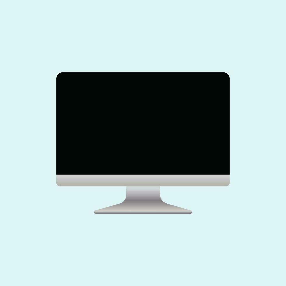 Modern  computer Monitor vector illustration