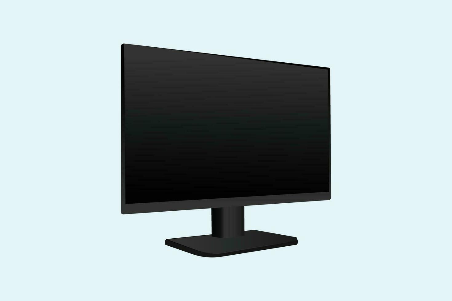 Modern computer Monitor vector illustration