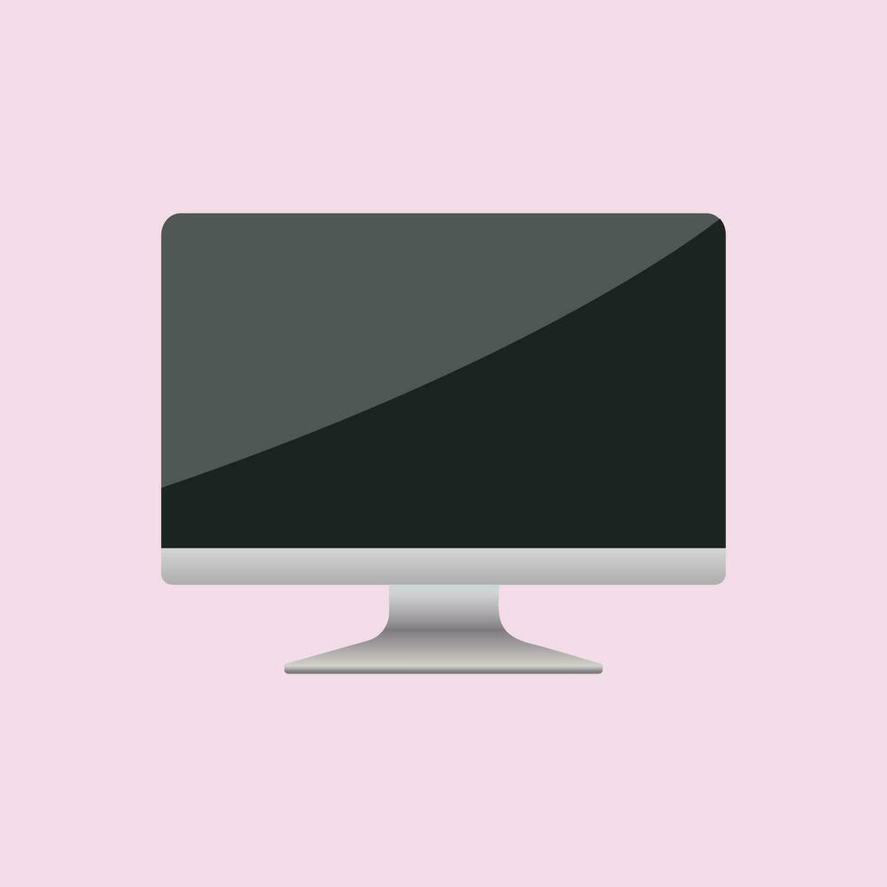 Modern  computer Monitor vector illustration