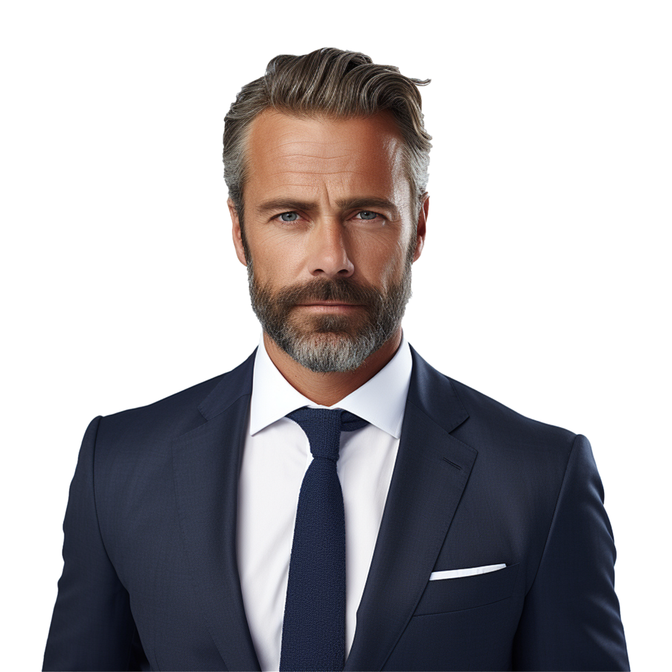 AI generated Businessman isolated on transparent background png
