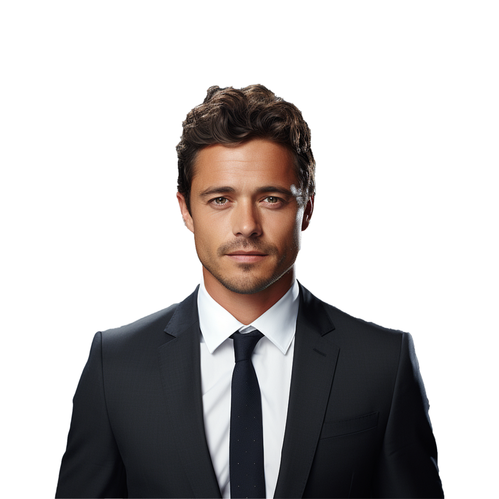 AI generated Businessman isolated on transparent background png