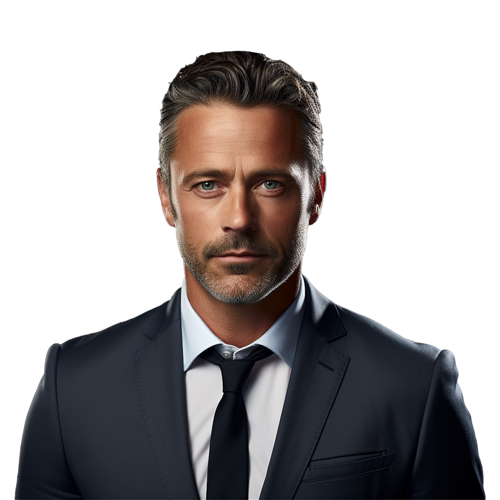AI generated Businessman isolated on transparent background png
