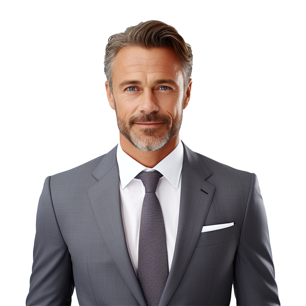 AI generated Businessman isolated on transparent background png
