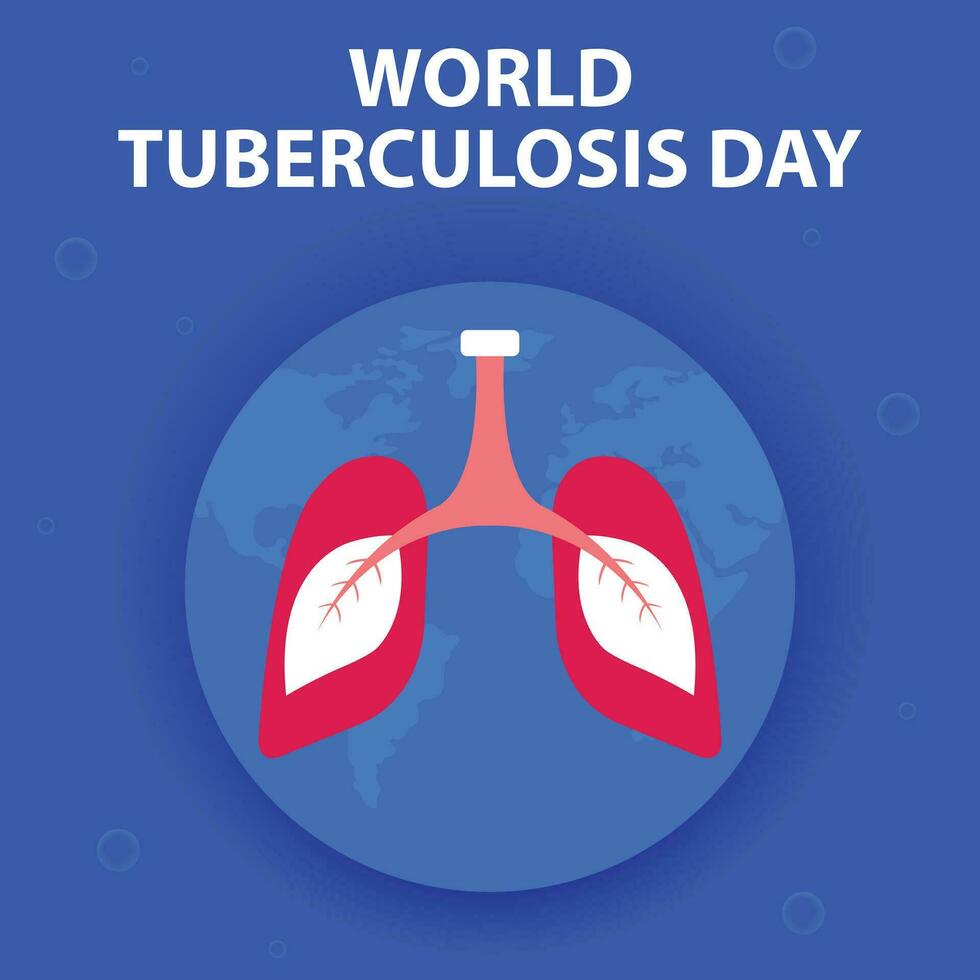 illustration vector graphic of  leaves in the lungs, perfect for international day, world tuberculosis day, celebrate, greeting card, etc.